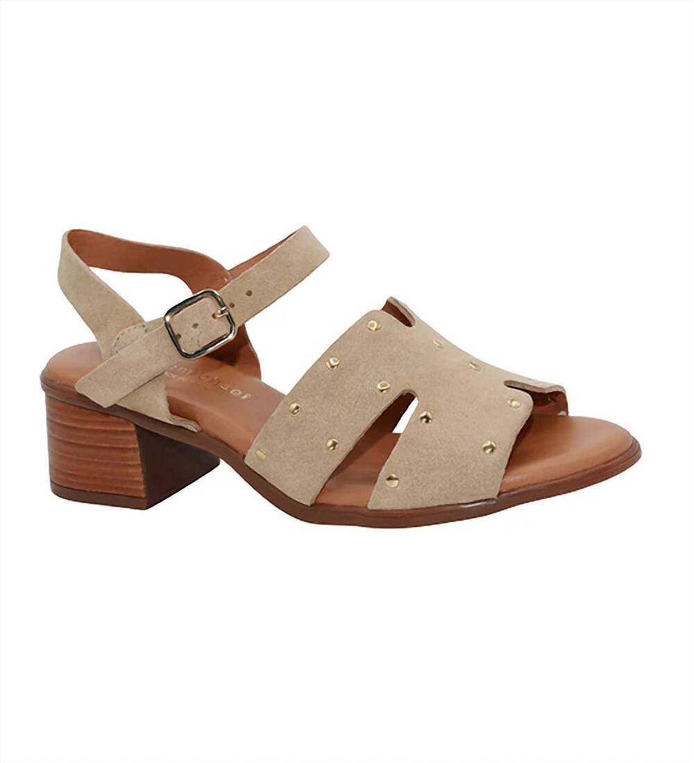 NEW ERIC MICHAEL women's natasha sandal in beige
